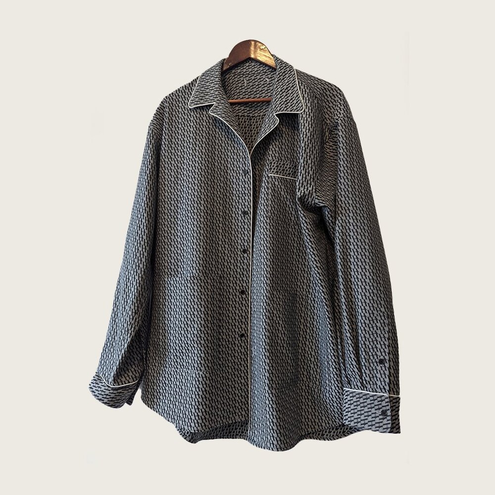 HELMUT LANG - Oversized logo PJ shirt - Sz XL